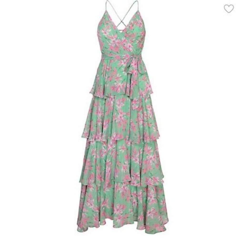 BNWT Adelyn Rae Ceci Maxi Fit-&-Flare Dress